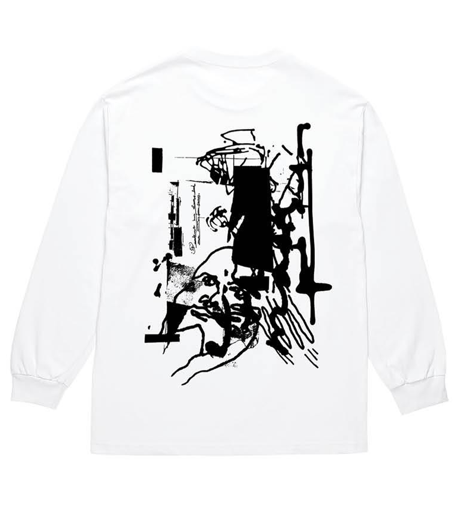 Brain Freeze LS Tee (White)
