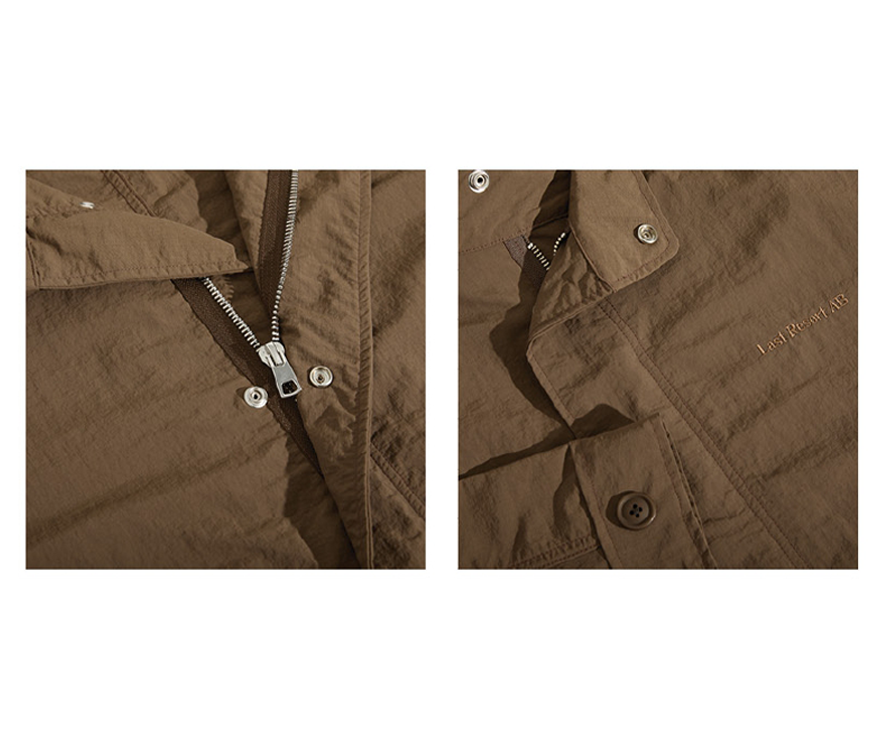 Cropped Parka (Brown)