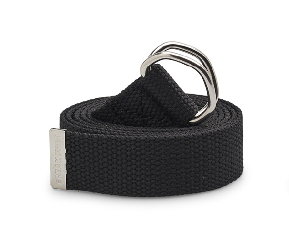 D-Ring Woven Belt (Black)