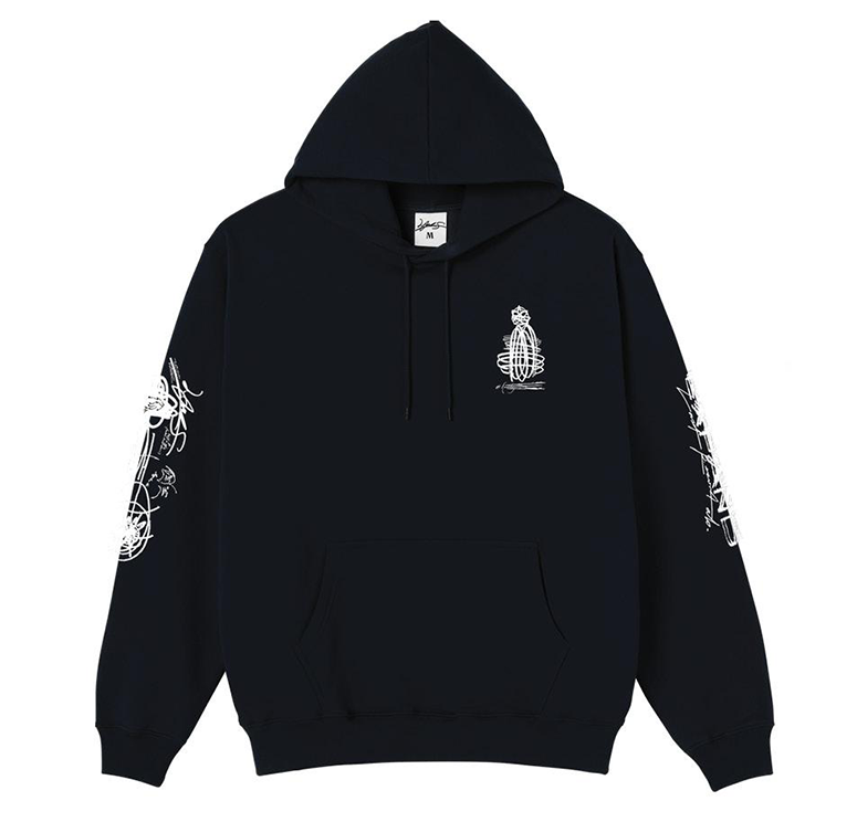 Expando Hoodie (Black/White)