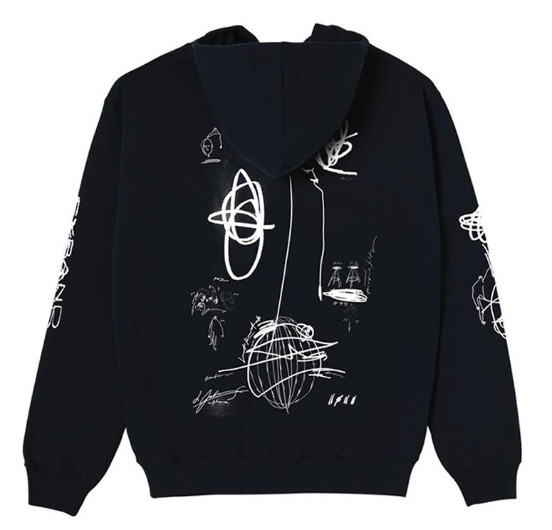 Expando Hoodie (Black/White)