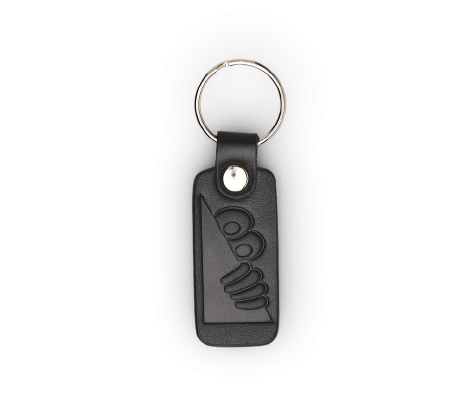 Heel Tab Key Ring (Black)