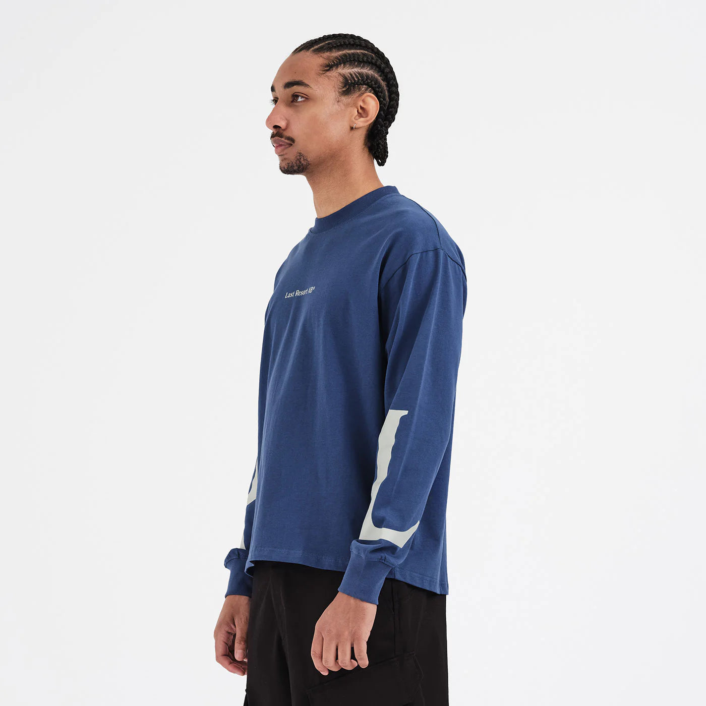LR LS Tee - Mid Blue