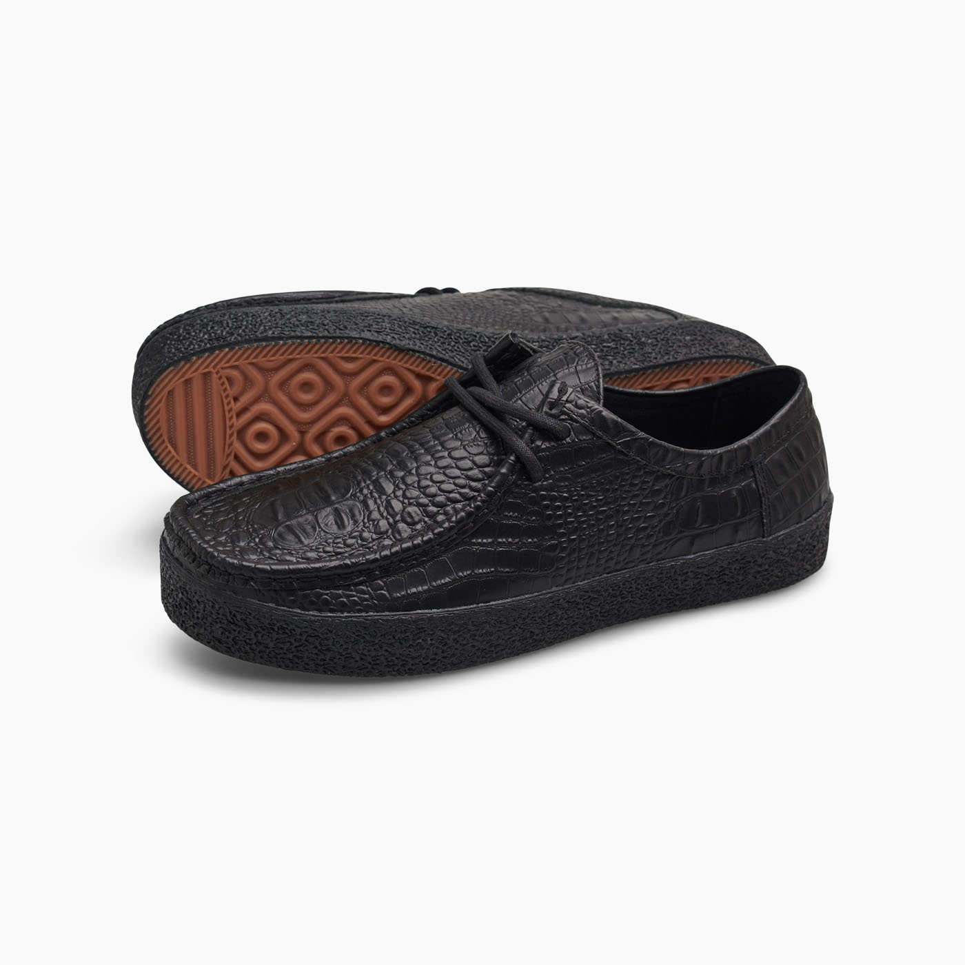 VM006 Moc Leather (Croc Black/Black)