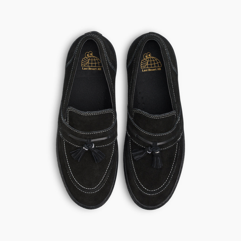 VM005 Loafer (Black/Black/White Stitch)