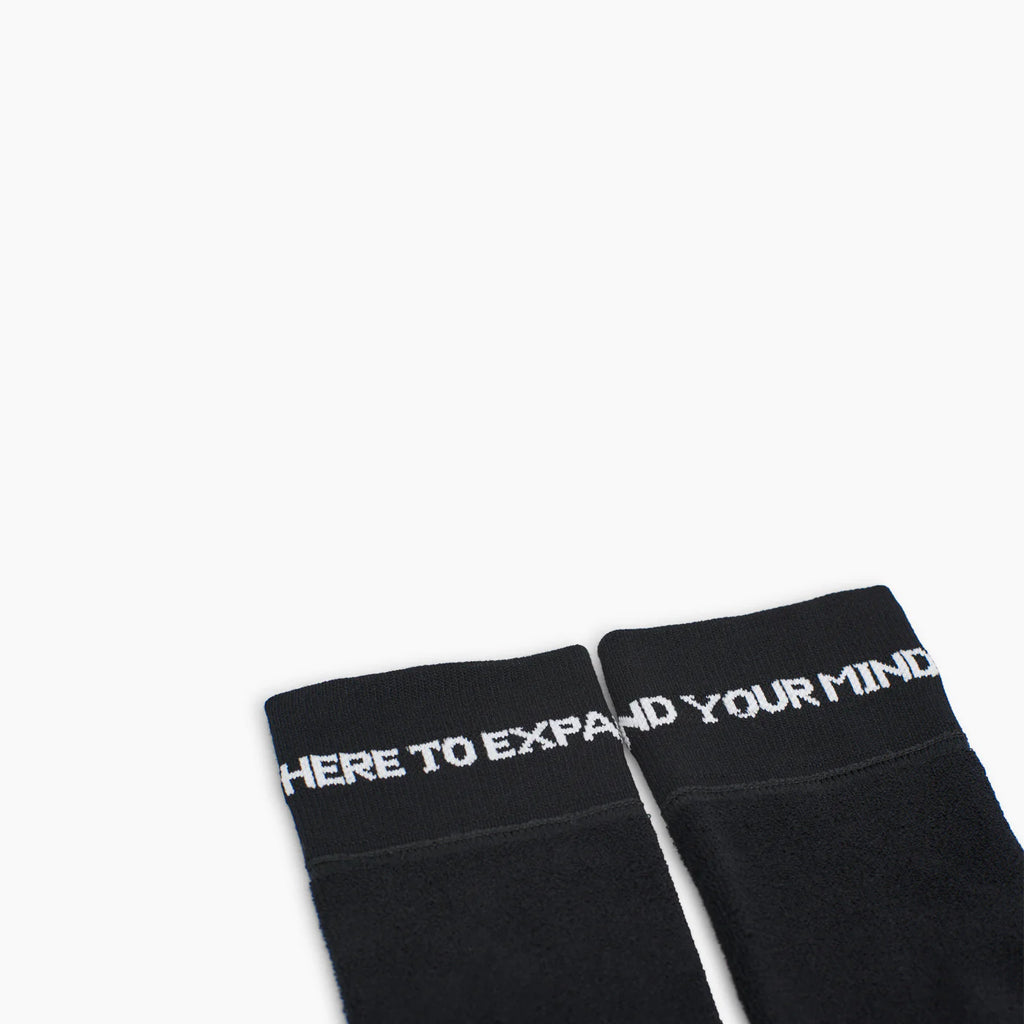 Reverse Terry Sock (Black)