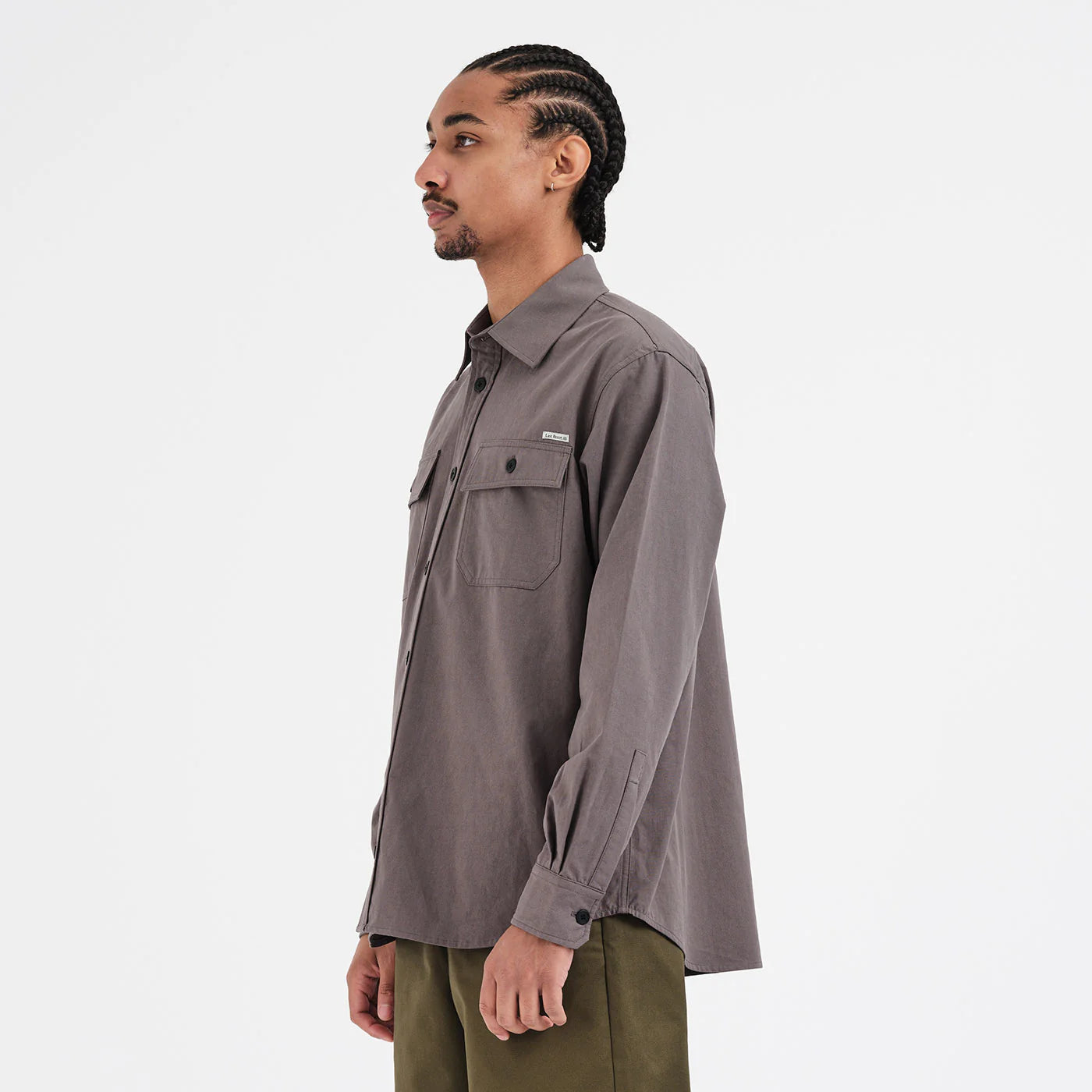 OG Canvas LS Shirt - Steel Grey
