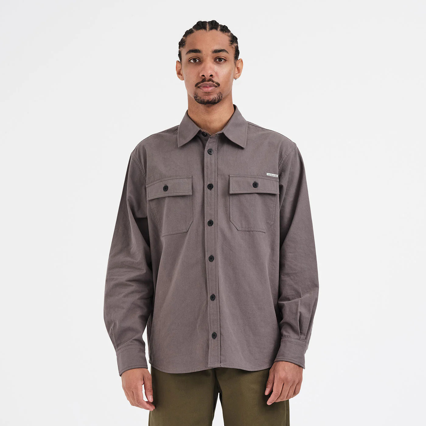 OG Canvas LS Shirt - Steel Grey