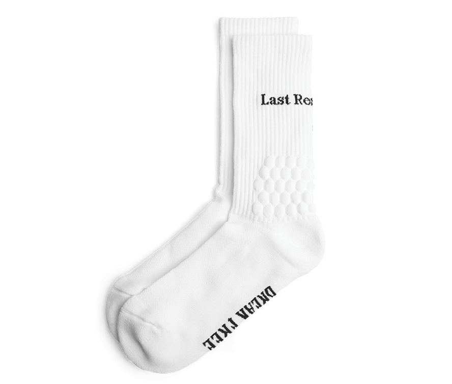 Right Angle Bubble Socks (White)